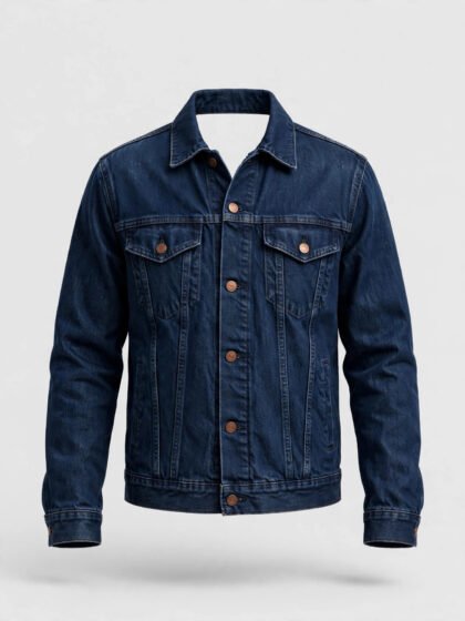 Navy Trucker Denim Jacket