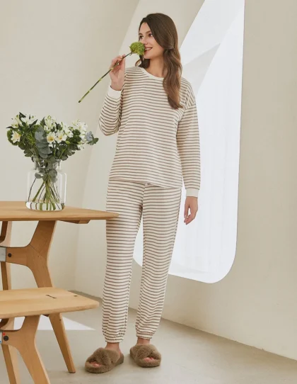 Striped Cotton Lounge Set